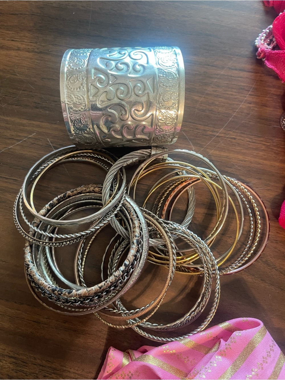 BellyDance bits with Silver & Gold Accessories - Picture 4 of 5